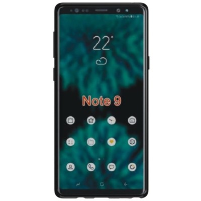 Samsung Galaxy Note 9 (N960F) твердый силиконовый (TPU) чехол чёрный | Vacins.lv