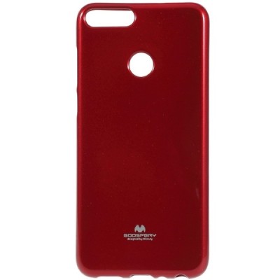 Huawei P smart 2018 (Enjoy 7S) Mercury sarkans cieta silikona (TPU) apvalks / vacins.lv