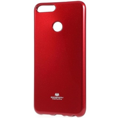 Huawei P smart 2018 (Enjoy 7S) Mercury sarkans cieta silikona (TPU) apvalks / vacins.lv