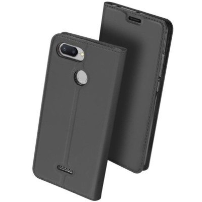 „Dux Ducis“ Skin серии Xiaomi Redmi 6 чёрный кожаный чехол-книжка | Vacins.lv