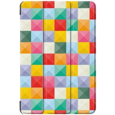 Samsung Galaxy Tab A 10.5 2018 (T590, T595) „Cubes“ atvēramais krāsains maciņš / Vacins.lv