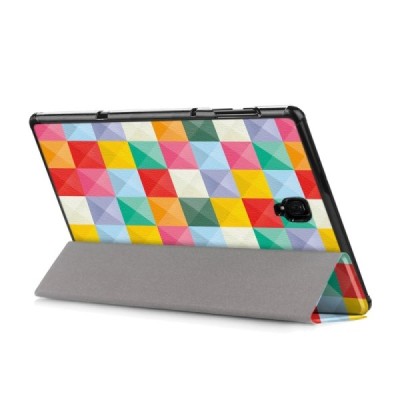 Samsung Galaxy Tab A 10.5 2018 (T590, T595) „Cubes“ atvēramais krāsains maciņš / Vacins.lv