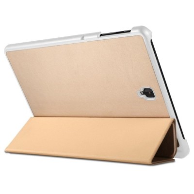 Samsung Galaxy Tab S4 10.5 (T835, T830) золотой кожаный чехол-книжка (складной) | Vacins.lv