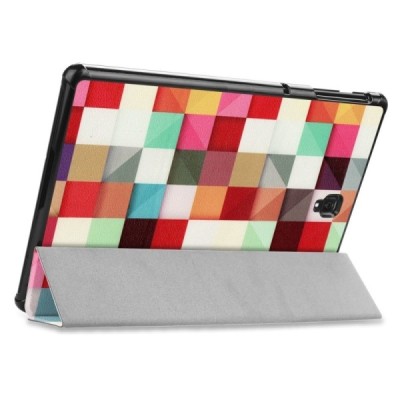 Samsung Galaxy Tab S4 10.5 (T835, T830) „Cubes“ atvēramais krāsains maciņš / Vacins.lv