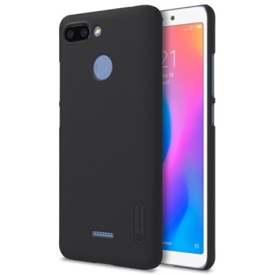 Xiaomi Redmi 6 Nillkin Frosted Shield черный пластиковый чехол | Vacins.lv