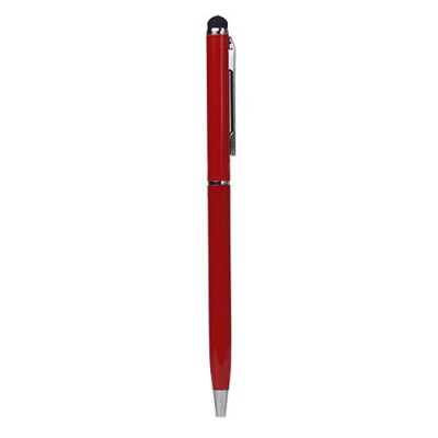 Sarkans tausts ar instalēto rakstamo (ang. Stylus Pen) / Vacins.lv