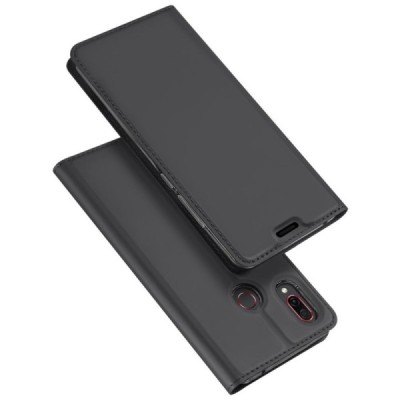 „Dux Ducis“ Skin серии Huawei Honor Play чёрный кожаный чехол-книжка | Vacins.lv