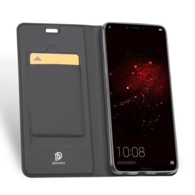 „Dux Ducis“ Skin серии Huawei Honor Play чёрный кожаный чехол-книжка | Vacins.lv