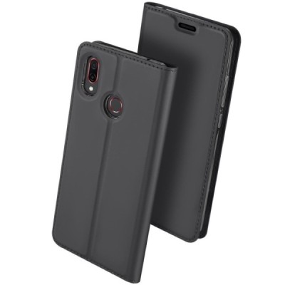 „Dux Ducis“ Skin серии Huawei Honor Play чёрный кожаный чехол-книжка | Vacins.lv