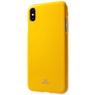 Apple iPhone Xs Max Mercury твердый силиконовый чехол (TPU) - жёлтый | Vacins.lv