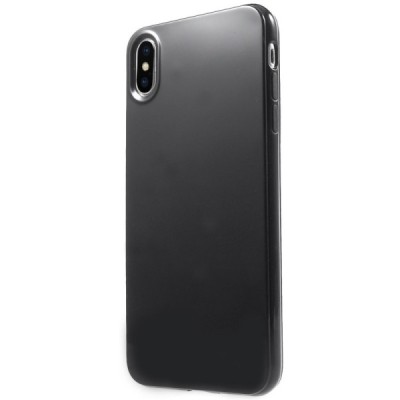 Apple iPhone Xs Max твердый силиконовый (TPU) чехол чёрный | Vacins.lv