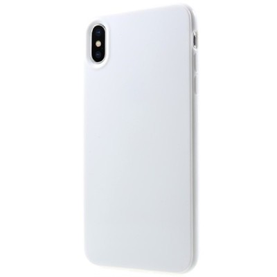 Apple iPhone Xs Max cieta silikona (TPU) balts apvalks / vacins.lv