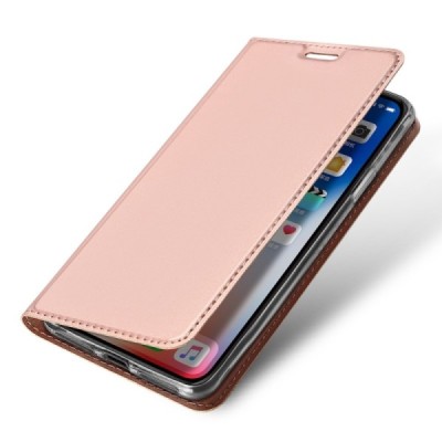 „Dux Ducis“ Skin серии Apple iPhone Xr розовый кожаный чехол-книжка | Vacins.lv