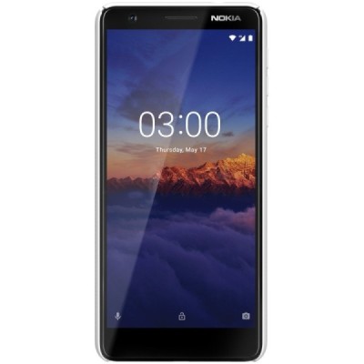 Nokia 3.1 (2018) Frosted Shield белый пластиковый корпус + защитная пленка для экрана | Vacins.lv