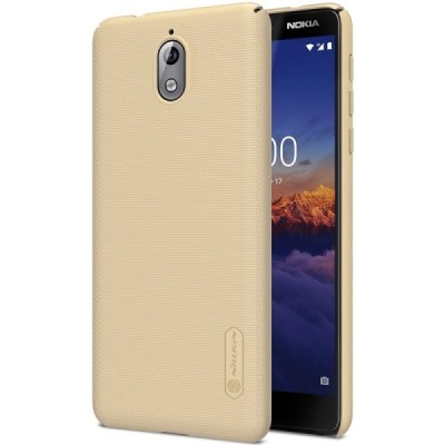 Nokia 3.1 (2018) Frosted Shield золотой пластиковый корпус + защитная пленка для экрана | Vacins.lv