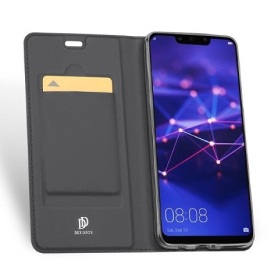 „Dux Ducis“ Skin серии Huawei Mate 20 Lite чёрный кожаный чехол-книжка | Vacins.lv