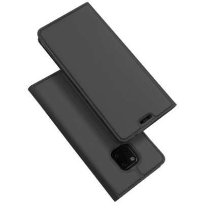 „Dux Ducis“ Skin серии Huawei Mate 20 Pro серый кожаный чехол-книжка | Vacins.lv
