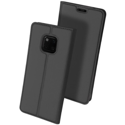 „Dux Ducis“ Skin серии Huawei Mate 20 Pro серый кожаный чехол-книжка | Vacins.lv