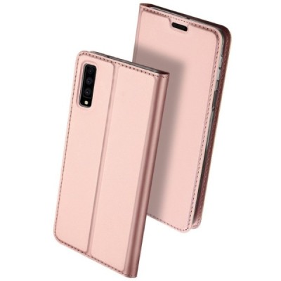 „Dux Ducis“ Skin серии Samsung Galaxy A7 (2018) розовый кожаный чехол-книжка | Vacins.lv