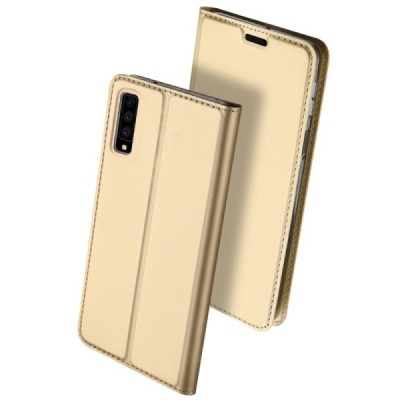 „Dux Ducis“ Skin серии Samsung Galaxy A7 (2018) золотой кожаный чехол-книжка | Vacins.lv