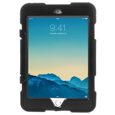 Apple iPad Mini 1 / 2 / 3 / 4 усиленный защитный твердый чехол чёрного цвета | Vacins.lv
