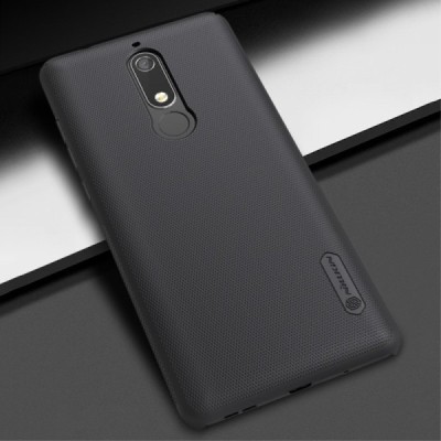 Nokia 5.1 (2018) Frosted Shield черный пластиковый чехол | Vacins.lv