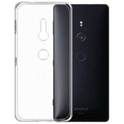 Твердый силиконовый чехол (TPU) для Sony Xperia XZ3 - прозрачный | Vacins.lv