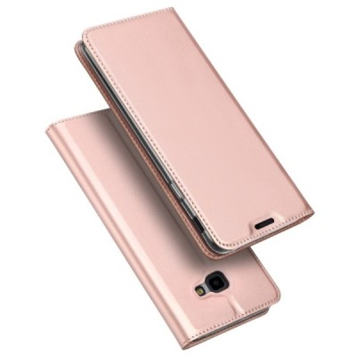 „Dux Ducis“ Skin серии Samsung Galaxy J4+ розовый кожаный чехол-книжка | Vacins.lv