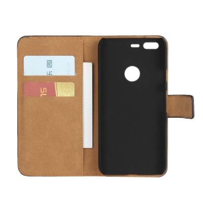 Google Pixel Casual открываемый чёрный кожаный чехол - книжка | Vacins.lv