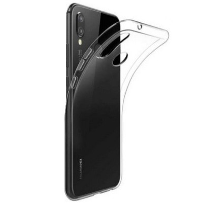 Твердый силиконовый чехол (TPU) для Huawei Honor Play - прозрачный | Vacins.lv