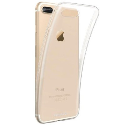 Твердый силиконовый чехол (TPU) для Apple iPhone 7 Plus (iPhone 8 Plus) - прозрачный | Vacins.lv