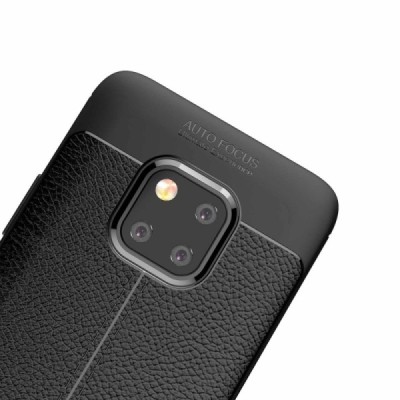 Huawei Mate 20 Pro FOCUS твердый силиконовый чехол из TPU чёрный | Vacins.lv