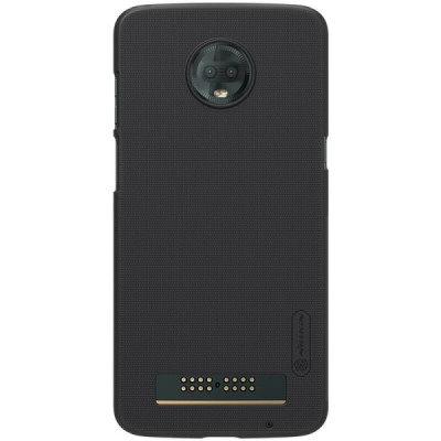 Motorola Moto Z3 Play (Moto Z3) Nillkin Frosted Shield melns plastmasas apvalks / vacins.lv