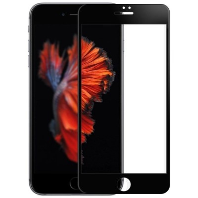 Apple iPhone 7 Plus (iPhone 8 Plus) „Amorus“ 9H Tempered Glass усиленная защита, чёрное защитное стекло с полным покрытием толщи
