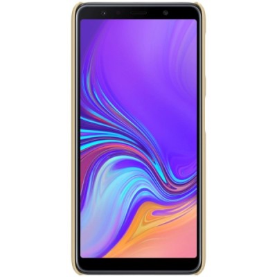 Samsung Galaxy A7 2018 Nillkin Frosted Shield золотой пластиковый чехол | Vacins.lv