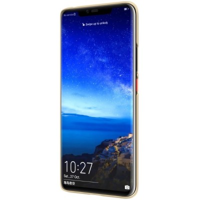 Huawei Mate 20 Pro Nillkin Frosted Shield zelta plastmasas apvalks / vacins.lv
