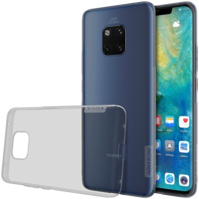 Huawei Mate 20 Pro Nillkin Nature pelēks (caurspīdīgs) silikona planākais apvalks / Vacins.lv