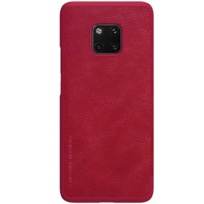 Greznais „Nillkin“ Qin sērijas ādas atvērams sarkans Huawei Mate 20 Pro maciņš / Vacins.lv