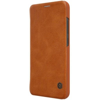 Greznais „Nillkin“ Qin sērijas ādas atvērams brūns Xiaomi Redmi 6 Pro (Mi A2 Lite) maciņš / Vacins.lv
