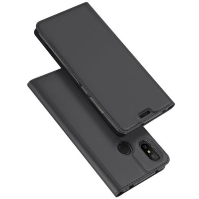 „Dux Ducis“ Skin серии Xiaomi Redmi 6 Pro (Mi A2 Lite) чёрный кожаный чехол-книжка | Vacins.lv