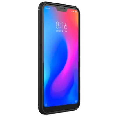 Xiaomi Redmi 6 Pro (Mi A2 Lite) „Carbon“ твердый силиконовый чехол (TPU) - черный | Vacins.lv