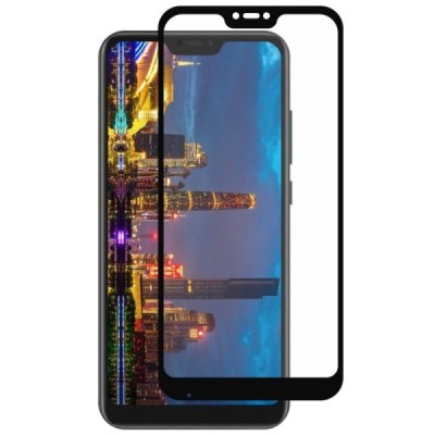 Xiaomi Redmi 6 Pro (Mi A2 Lite) „Mocolo“ 9H Tempered Glass усиленная защита, черное защитное стекло с полным покрытием толщиной