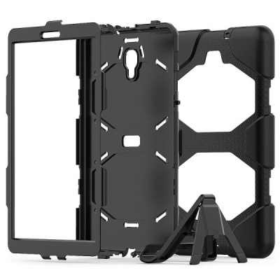 Samsung Galaxy Tab A 10.5 2018 (T590, T595) pastiprinātas aizsardzības melns apvalks  / Vacins.lv