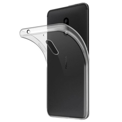Nokia 3.1 (2018) самый тонкий в мире чехол из прозрачного твердого силикона TPU | Vacins.lv