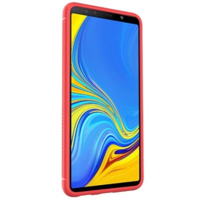 Samsung Galaxy A7 (2018) „Lenuo“ твердый силиконовый чехол из TPU красного цвета | Vacins.lv
