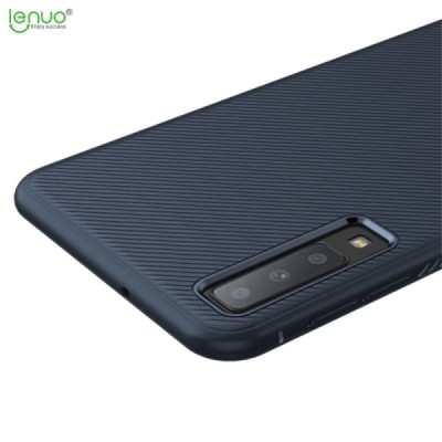 Samsung Galaxy A7 (2018) „Lenuo“ твердый силиконовый чехол из TPU синего цвета | Vacins.lv