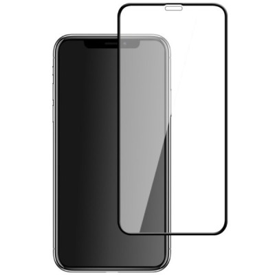Apple iPhone X (iPhone Xs, 11 Pro) Mocolo Tempered Glass melns ekrāna aizsargstikls / Vacins.lv