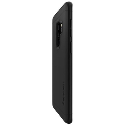 Spigen Thin Fit 360 пластиковый Samsung Galaxy S9+ (G965) чёрный чехол + защитное стекло экрана | Vacins.lv