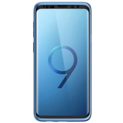 Spigen Thin Fit 360 пластиковый Samsung Galaxy S9 (G960) синий чехол + защитное стекло экрана | Vacins.lv