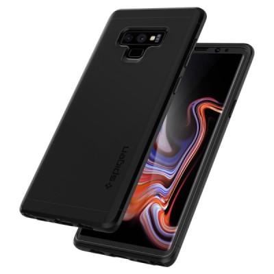 Spigen Thin Fit 360 пластиковый Samsung Galaxy Note 9 (N960F) чёрный чехол + защитное стекло экрана | Vacins.lv
